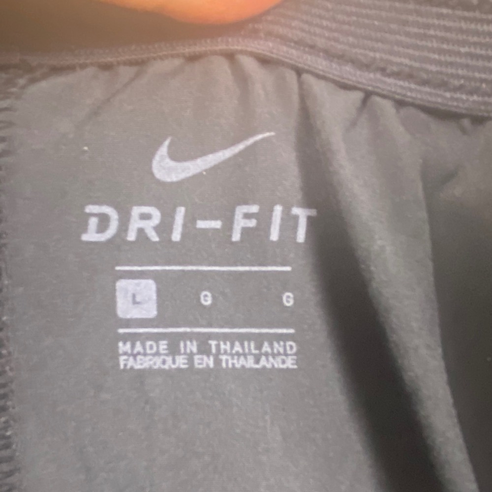 Nike Dri-FIT Basketball Shorts Men Large Black Gold  Spandex Athletic Gym - Picture 3 of 8